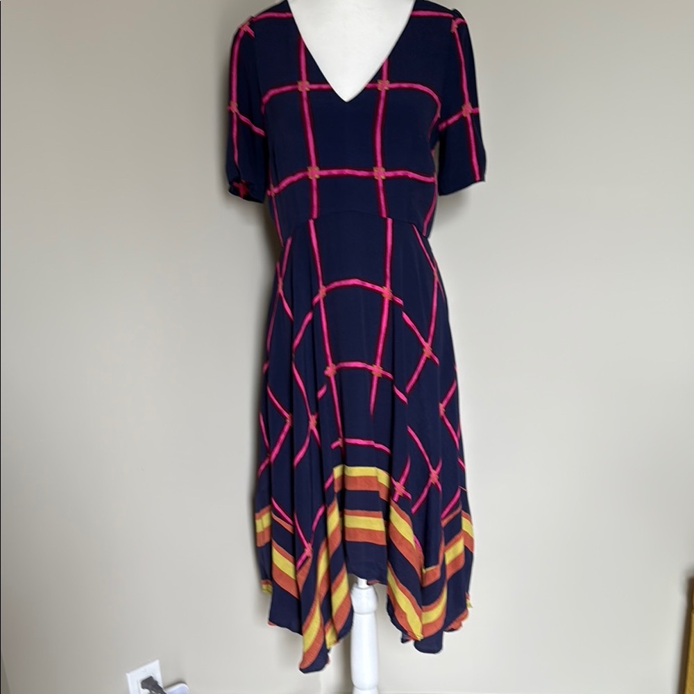 HD in Paris Asymmetrical High-Low Blue and Pink dress